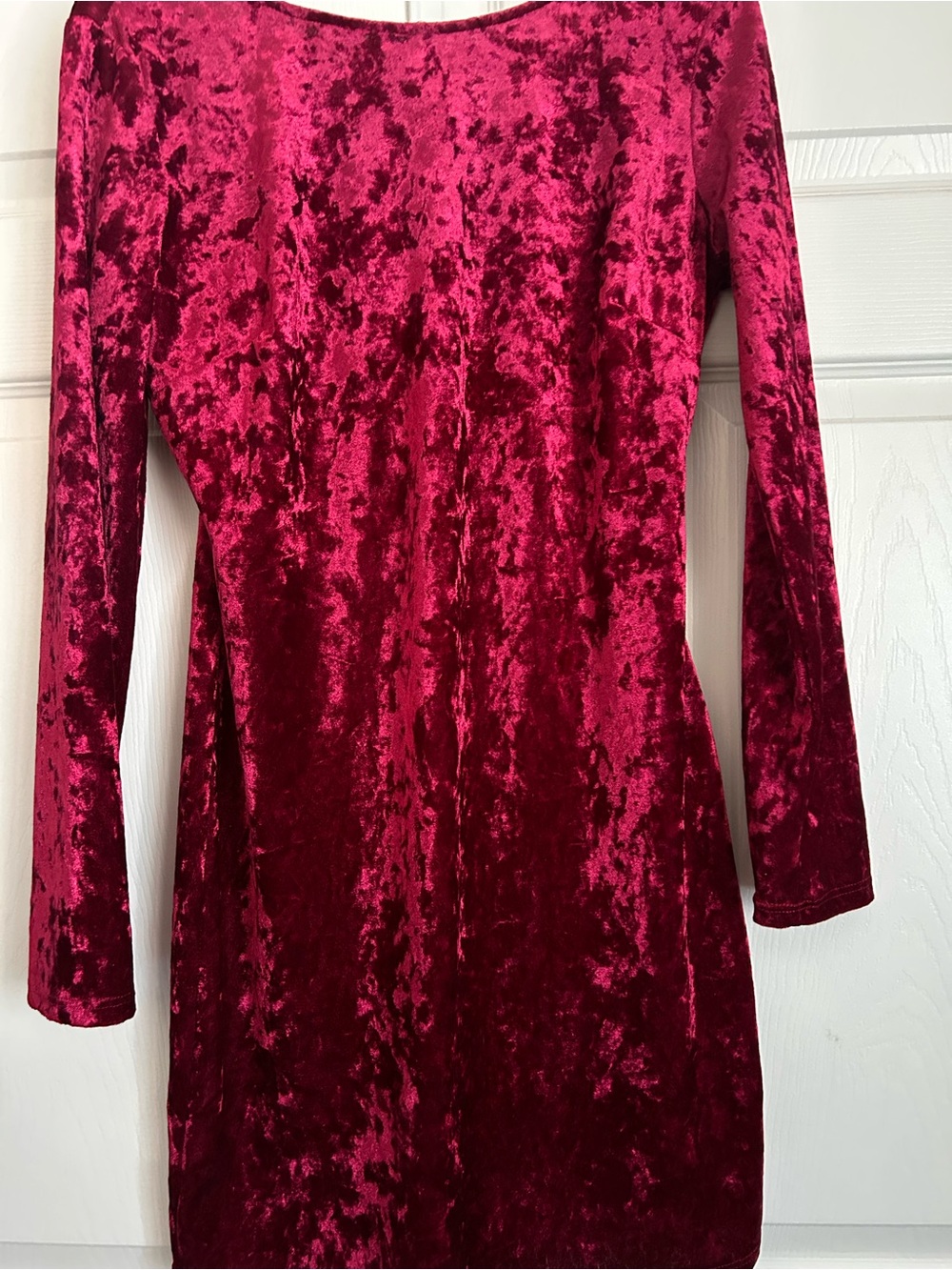 Lulus Velvet Long Sleeve Bodycon - Picture 8 of 9